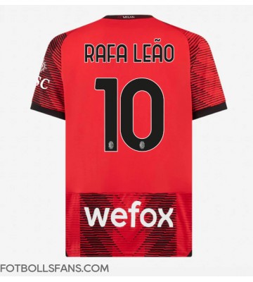 AC Milan Rafael Leao #10 Replika Hemmatröja 2023-24 Kortärmad